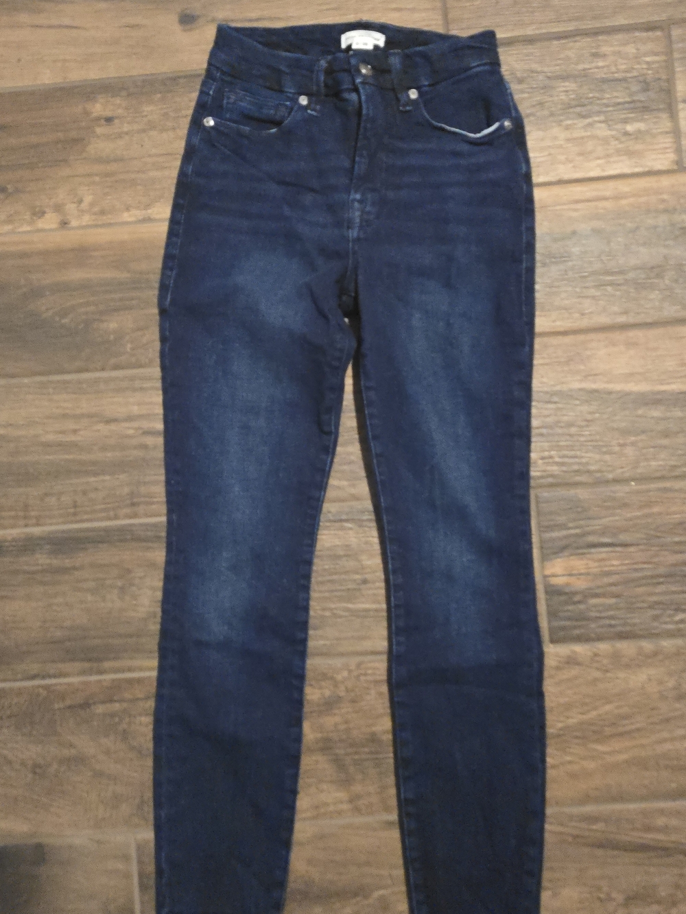 Size 25 Good American High-Rise Skinny Jeans Dark Wash